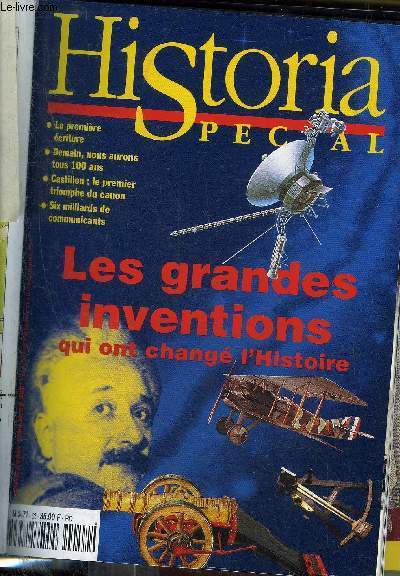 HISTORIA SPECIAL N 52 MARS AVRIL 1998 - LES GRANDES INVENTIONS QUI ONT CHANGE L'HISTOIRE.