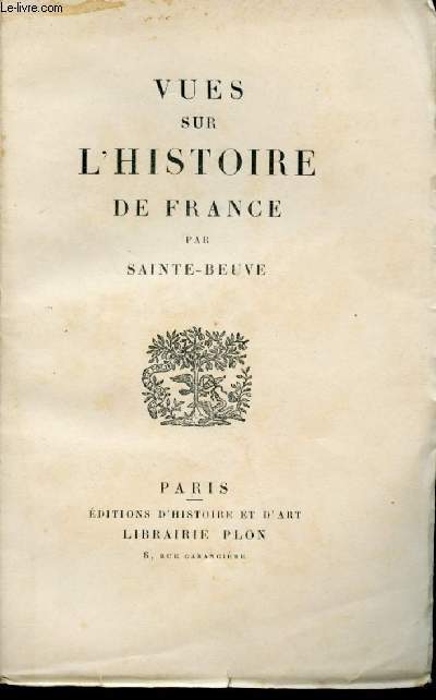 Vues sur l'Histoire de France.