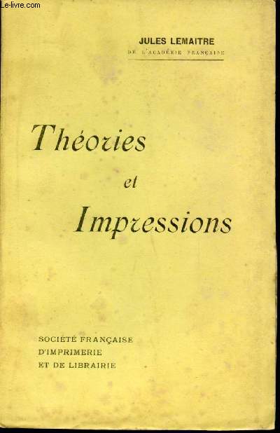 Thorie et Impressions.
