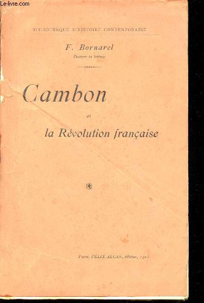 Cambon et la Rvolution franaise.