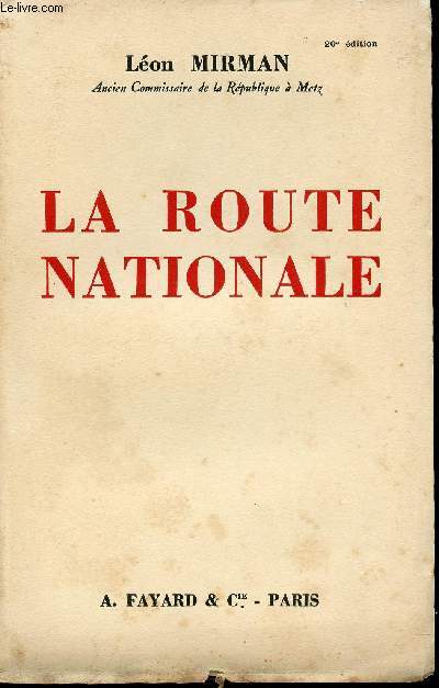 La route nationale.