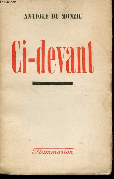 Ci-devant.