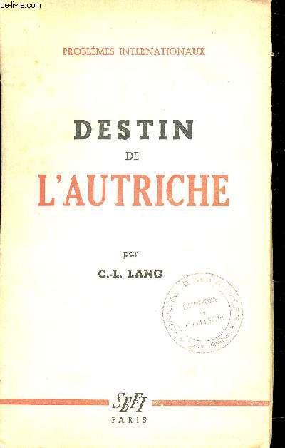 Destin de l'Autriche.