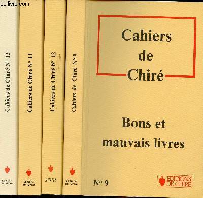 - N 9 : Bons et mauvais livres. - N 11 : Trentime anniversaire. - N 12 : 40me anniversaire de lectures Franaises. - N 13 : Le but. Le conenu. L'utilisation des Cahiers.