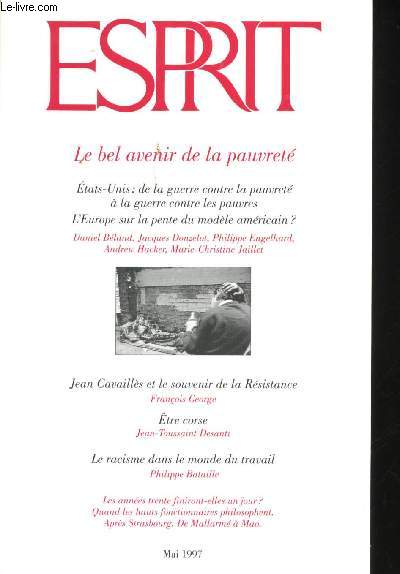 Le bel avenir de la pauvret.