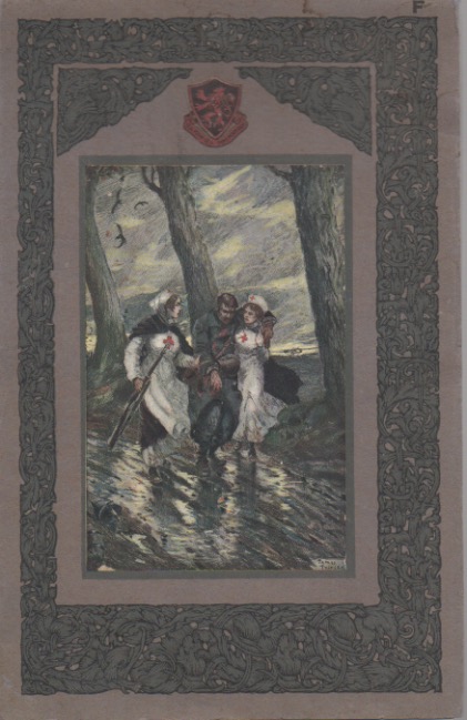 Bloc de papier  lettre format 15 x 23 cms illustrs et publis par Le Bouclier Belge, oeuvre de dfense et de propagande nationale.