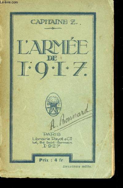 L'Arme de 1917.