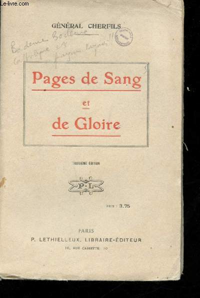 Pages de Sang et de Gloire.