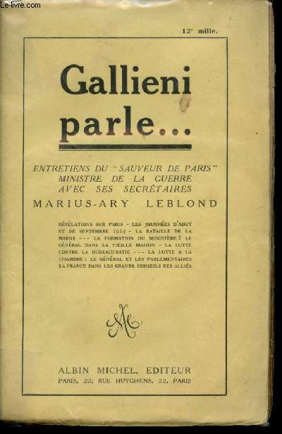 Gallini parle... Entretiens du 