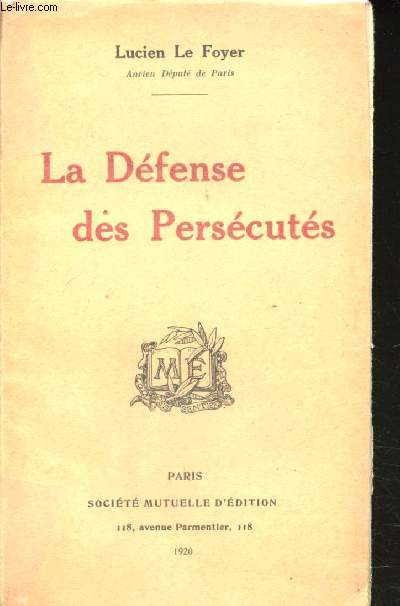 La Dfense des Perscuts.