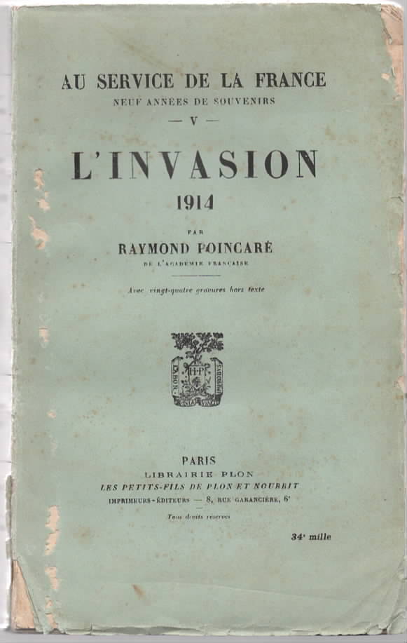 Au Service de la France. Tome V: L'Invasion, 1914.