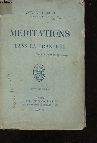 Mditations dans la Tranche.
