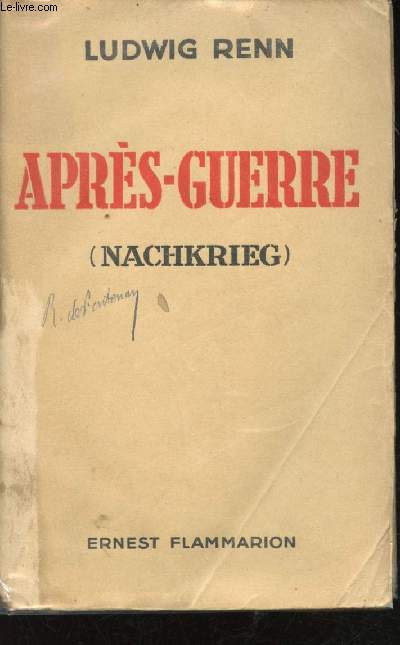 Aprs-Guerre. (Nachkrieg)