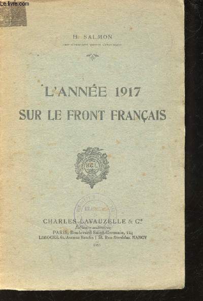 L'Anne 1917 sur le Front Franais.