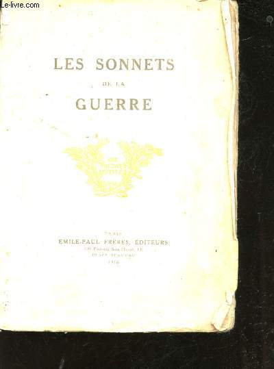 Ouvrage vendu au profit des Oeuvres d'Assistance aux Mutils des Armes de Terre et de Mer. Prface de M. E. Herriot.