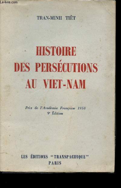 Histoire des perscutions au Viet-Nam