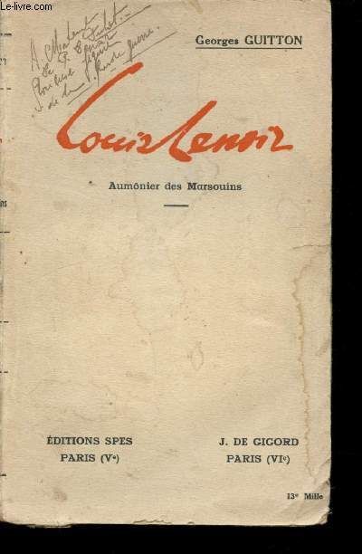 Louis Lenoir - Aumonier des marsouins