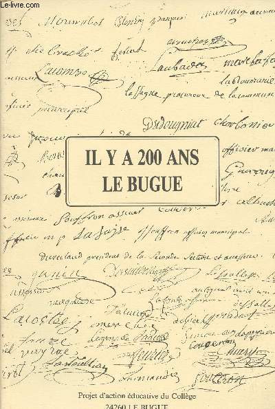 Il y a 200 ans Le Bugue