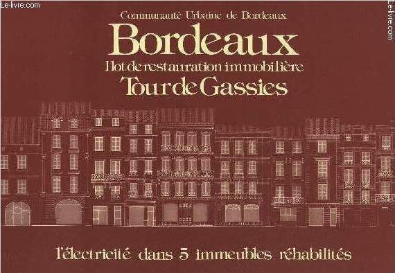 Bordeaux ilot de restauration immobilire - Tour de Gassies - l'lectricit dans 5 immeubles rhabilits