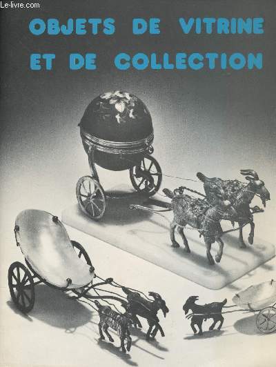 Catalogue de ventes aux enchres - Objets de vitrine et de collection - Samedi 5 juin 1982