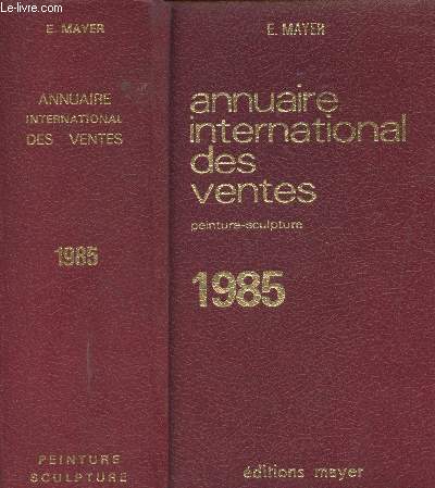 Annuaire international des ventes - Peinture, sculpture - 1985