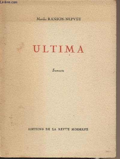 Ultima - Sonnets