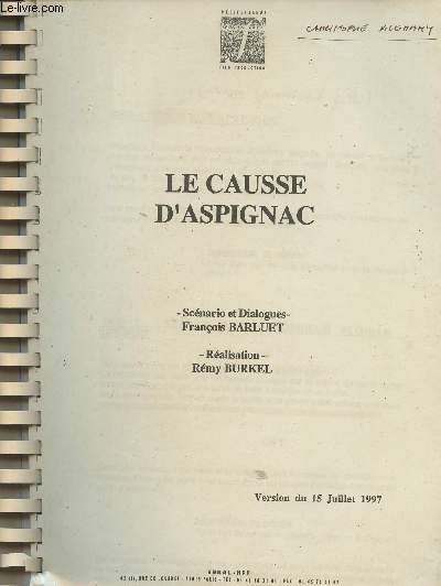 Le causse d'Aspignac - Version du 15 juillet 1997