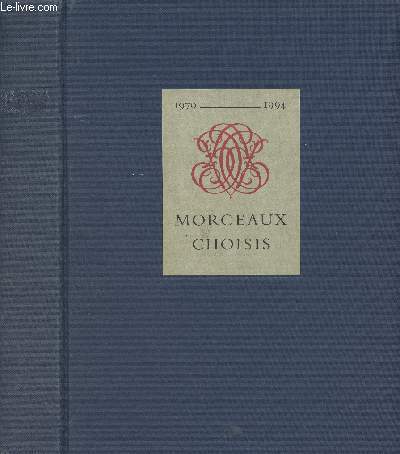 Morceaux choisis parmi les acquisitions de la collection Frits Lugt ralises sous le directorat de Carlos van Hasselt - 1970-1994