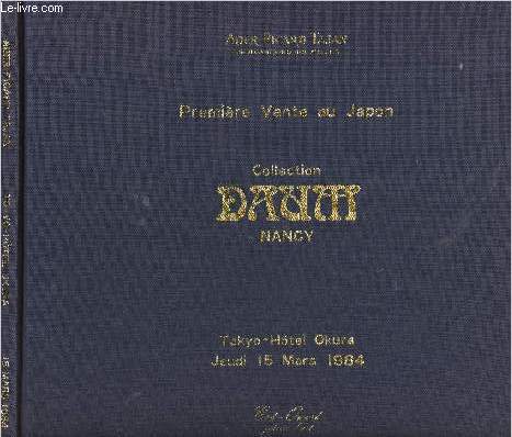 Premire vente au Japon - Collection Daum, Nancy - Tokyo-Htel Okura jeudi 15 mars 1984