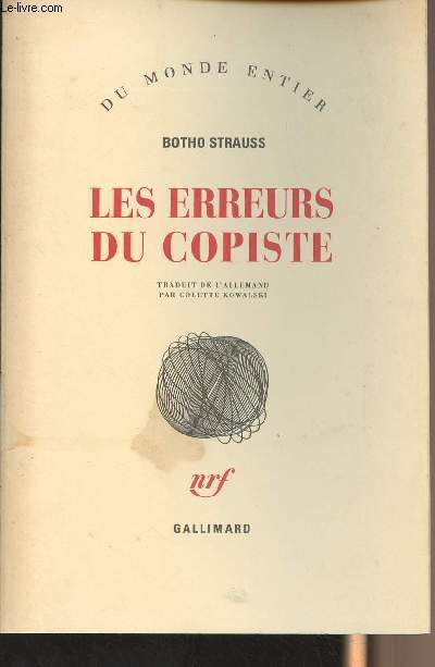 Les erreurs du copiste - 