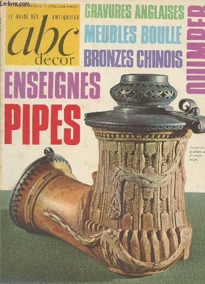 Le guide des antiquits, abc dcor - 4e anne n42 Avril 68 -: Les antiquaires et leurs problmes - La Chine  l'ge du bronze - Ecussons et martingales - La mode des gravures anglaises - Fracheur des sols dalls - Andr-Charles Boulle virtuose du meuble