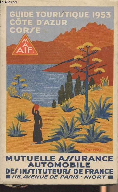 Guide touristique 1953 Cte d'Azur Corse