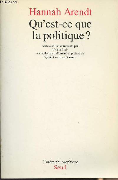 Qu'est-ce que la politique ? - 