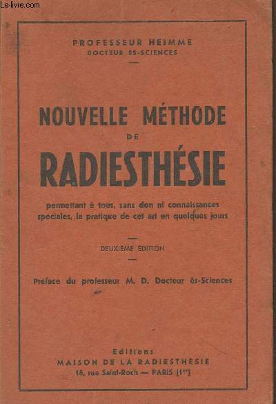 Nouvelle mthode de radiesthsie - 2e dition