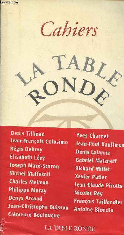 Cahiers La table ronde
