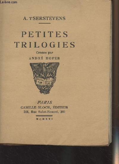 Petites trilogies, ornes par Andr Hofer