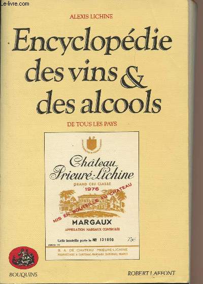 Encyclopdie des vins & des alcools de tous les pays - 