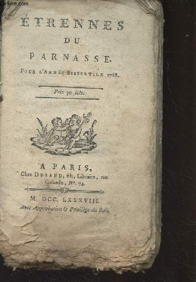 Etrennes du Parnasse pour l'anne bissextile 1788
