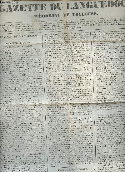 Gazette du Languedoc, mmorial de Toulouse - 2e anne - 1832,