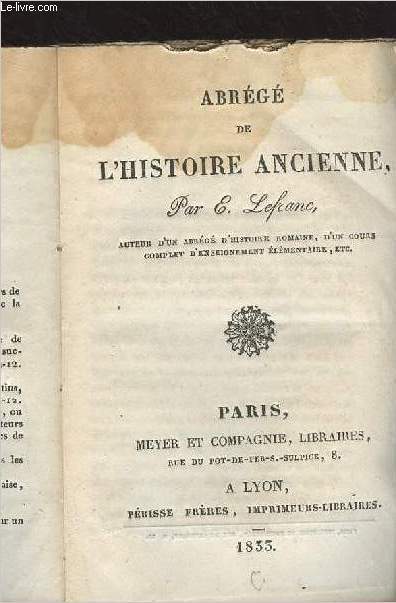 Abrg de l'histoire ancienne