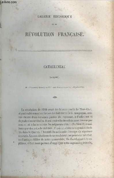 Cathelineau (Jacques) - Portrait provenant de la Galerie historique de la Rvolution Franaise (1787  1799) (Tome 2)