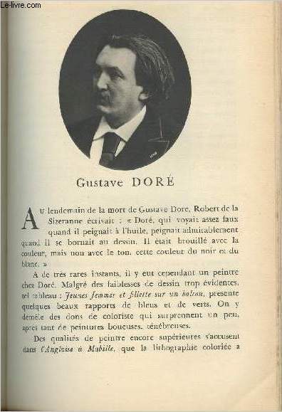 Gustave Dor - Provenant de la revue bi-mensuel Anniversaires