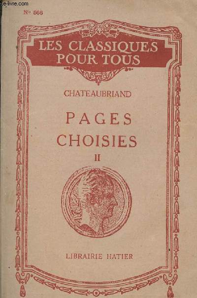 Pages choisies, II - Les classiques pour tous, n566