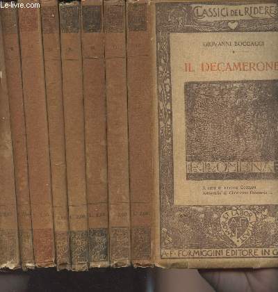 Il Decamerone - En 8 tomes - Tomes II, III, IV, V, VI, VIII, IX et X - 