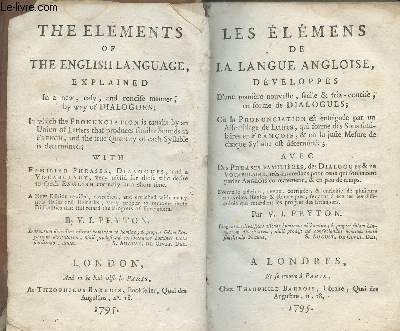 Les lmens de la langue angloise/The elements of the English language