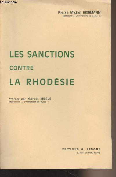 Les sanctions contre la Rhodsie