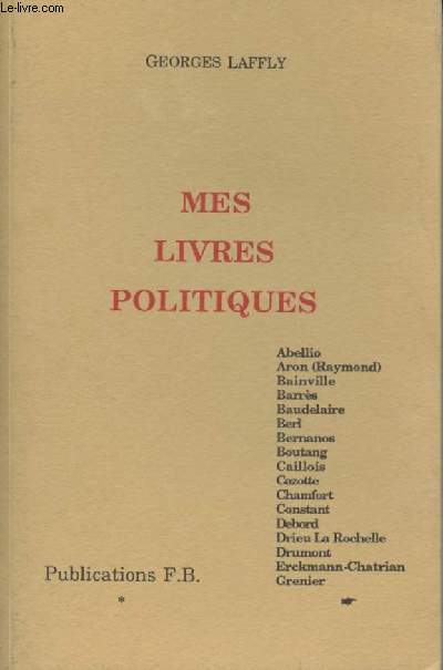 Mes livres politiques - Collection 