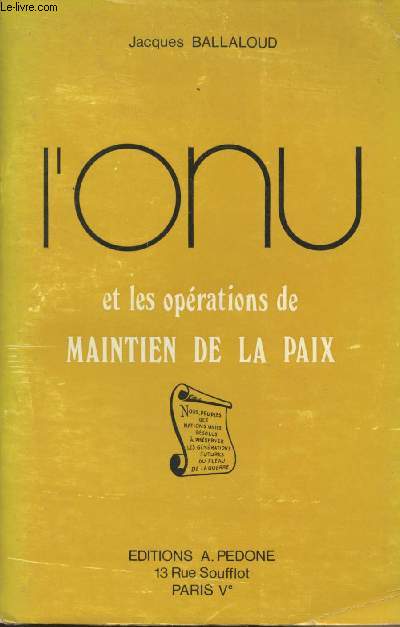 L'ONU et les oprations de maintien de la paix