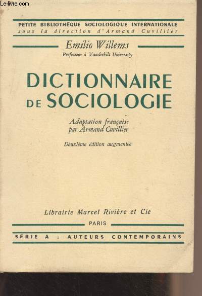 Dictionnaire de Sociologie - 