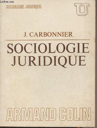 Sociologie juridique - Collection U